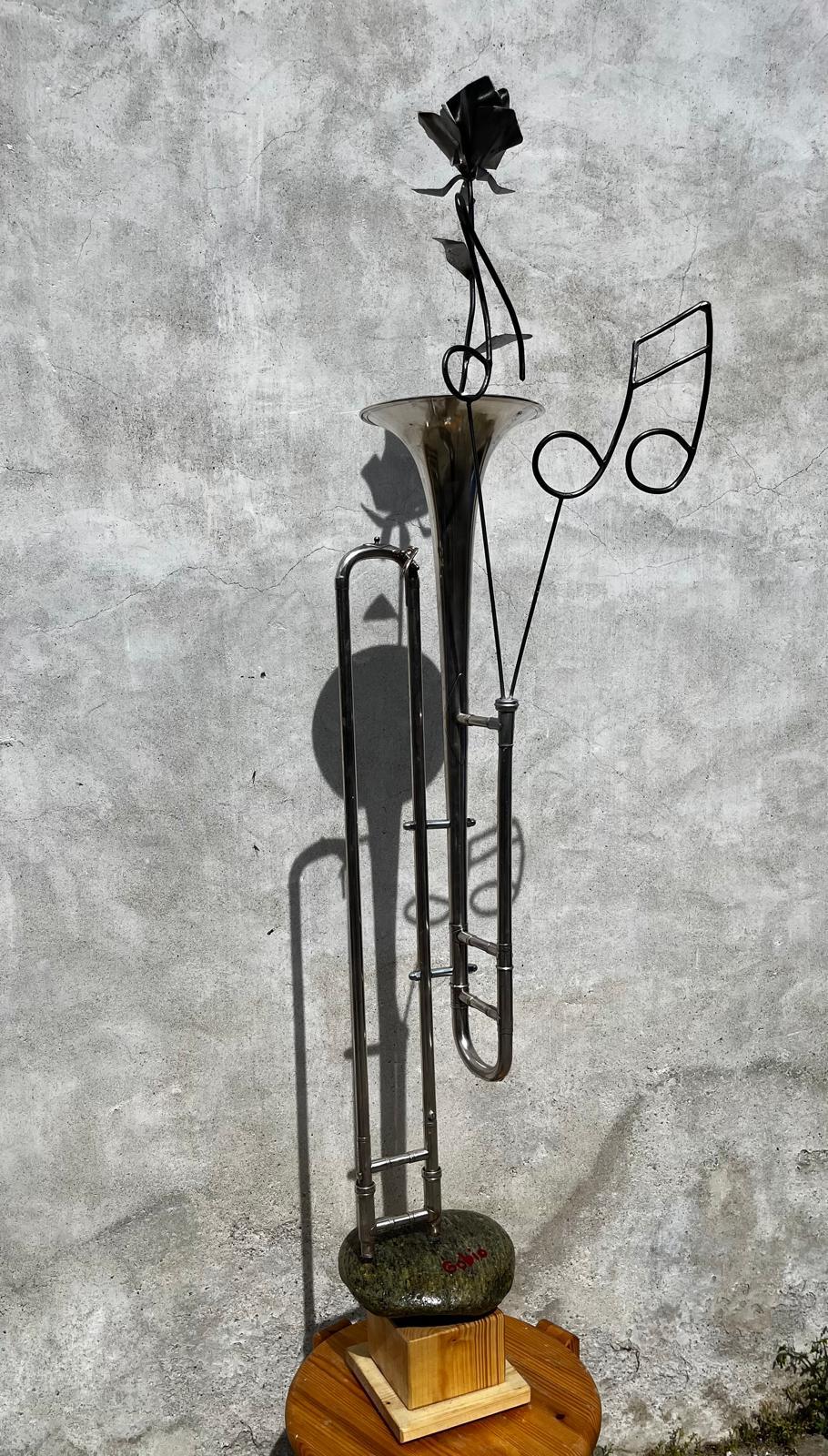 Trombone décoré par Gobio